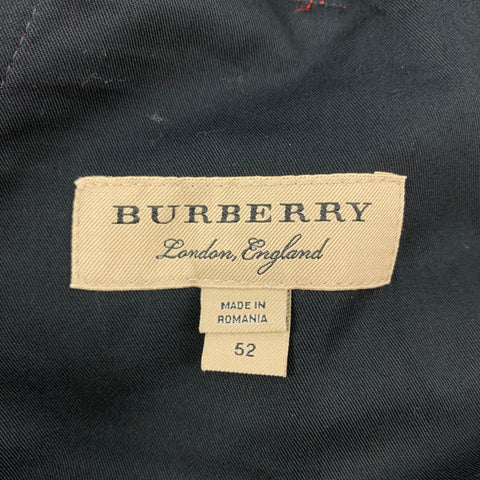 BURBERRY Size 36 Red Multi-Color Plaid Wool Zip Fly Dress Pants
