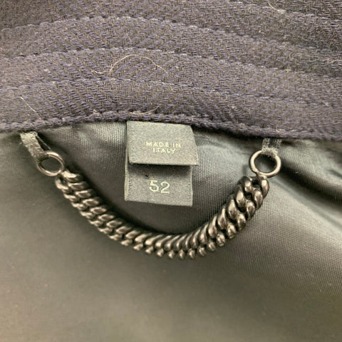 BURBERRY PRORSUM par Christopher Bailey Taille 42 Manteau en laine vierge marine