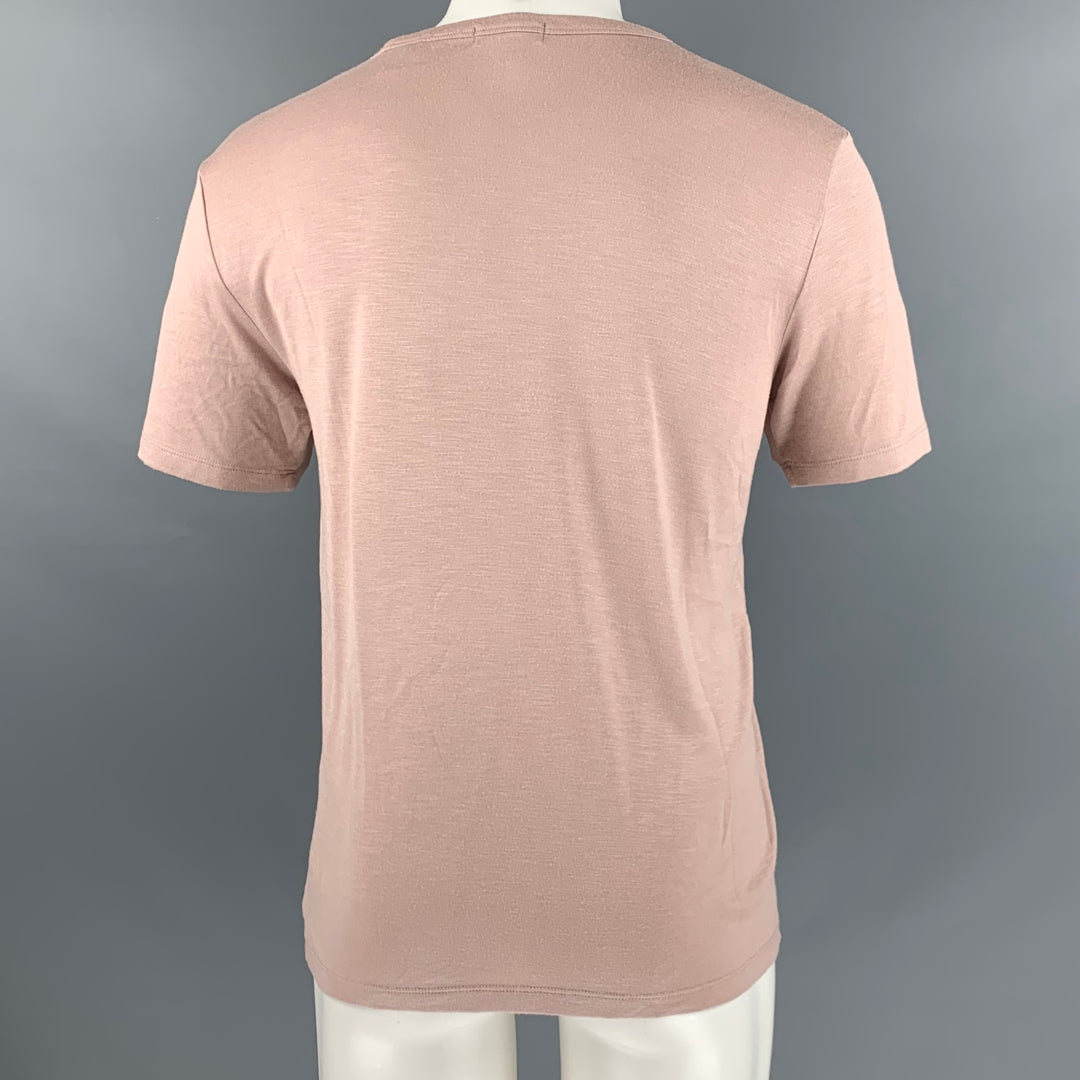 THEORY Size M Pink Modal Blend Jersey T-shirt