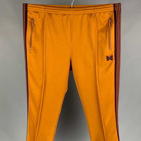 NEEDLES Talla 36 Pantalones deportivos de poliéster color canela y marrón