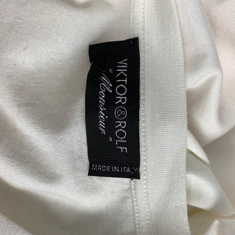 VIKTOR & ROLF Size M White Sequined Cotton Crew-Neck T-shirt