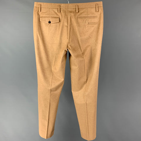 MARC JACOBS Size 34 Tan Camel Hair Zip Fly Dress Pants