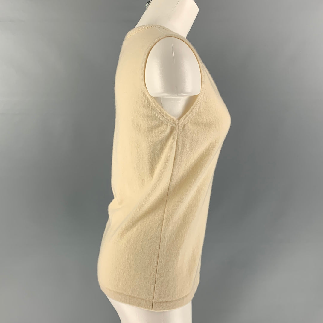 ESCADA Size M Cream Cashmere Pullover