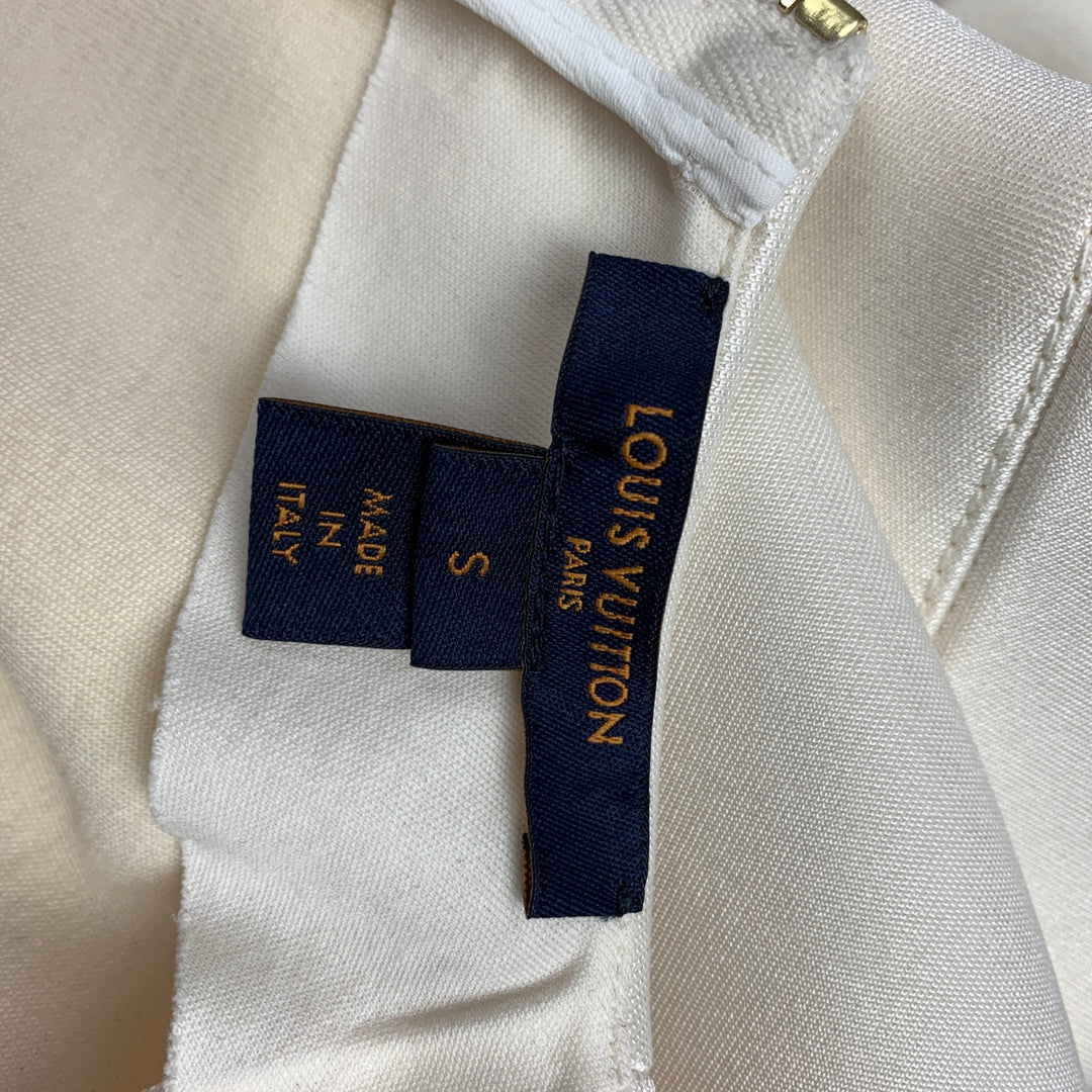 Louis Vuitton Men's Navy & White Cashmere Silk LV List