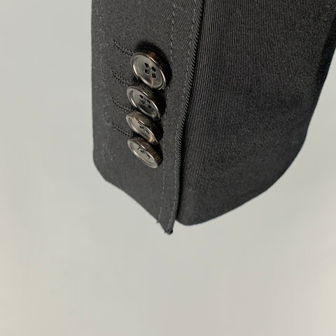 PS by PAUL SMITH Size 44 Black Cotton Elastane Notch Lapel Suit