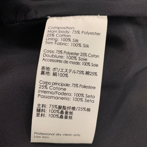 3.1 PHILLIP LIM Size 4 Navy Polyester Cotton Jacquard Wrap Skirt