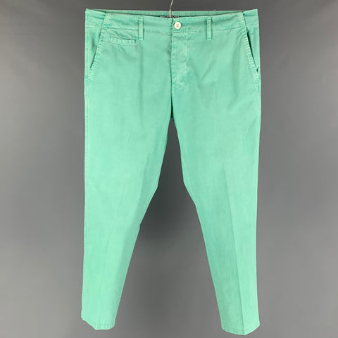 CUISSE DE GRENOUILLE Size 32 Mint Cotton Button Fly Dress Pants