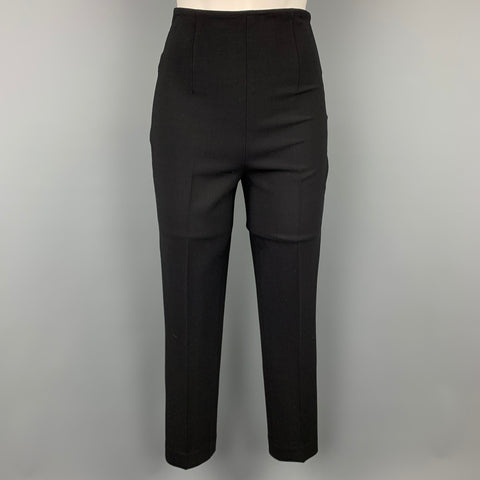 RALPH LAUREN Black Label Talla 2 Pantalón de vestir de lana negro