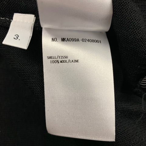 THOM BROWNE Size L Black Crew-Neck Pullover
