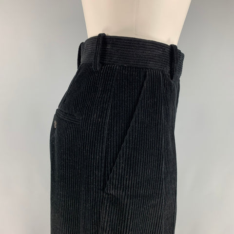 THE ROW Taille 2 Pantalon décontracté plissé en coton noir