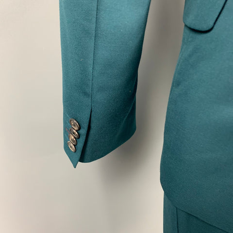 PAUL SMITH Soho Fit Size 38 Regular Forest Green Wool Notch Lapel Sport Coat