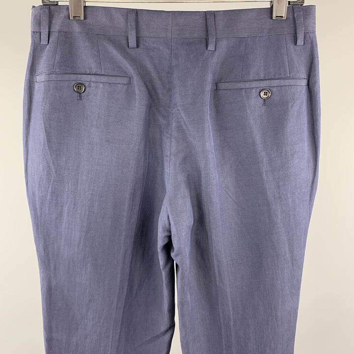 JOHN VARVATOS Size 30 x 30 Navy Cotton Tab Waist Casual Pants