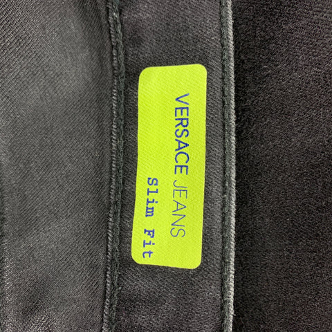 VERSACE JEANS Size 31 Black Denim Skinny Jeans