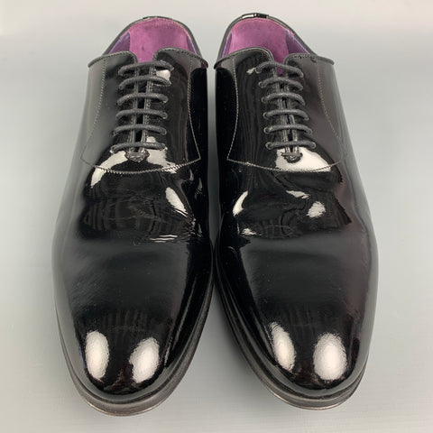 TO BOOT NY Size 8 Black Leather Lace Up Shoes