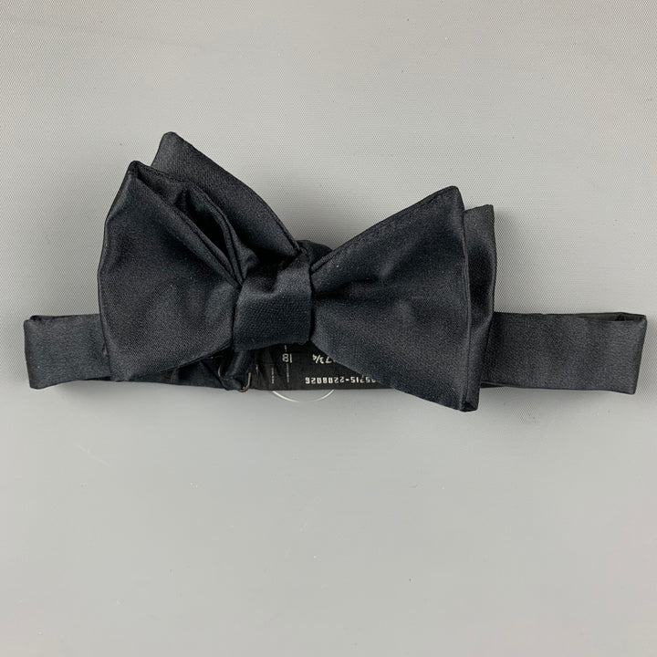 BARNEY'S NEW YORK Black Silk Bow Tie