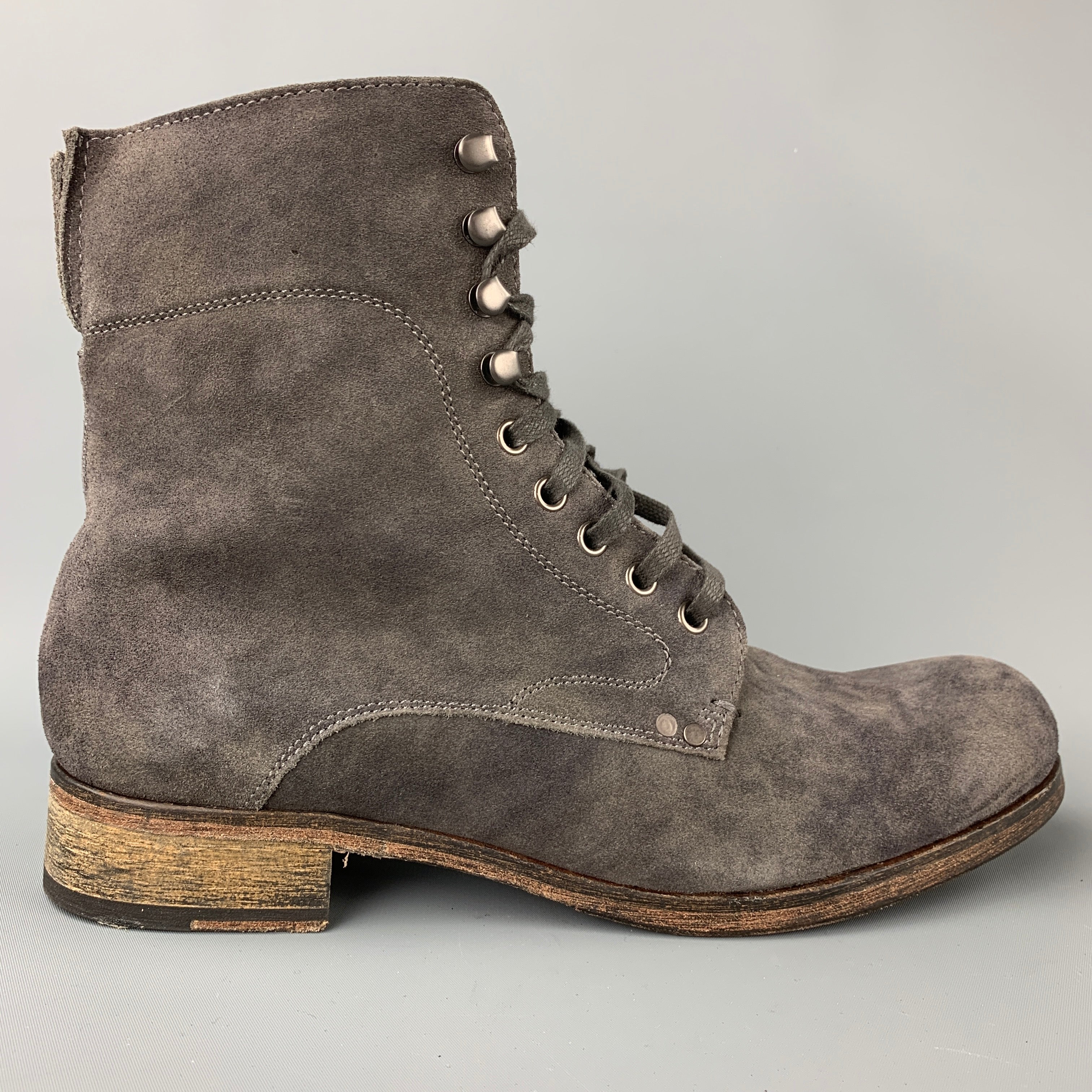 John varvatos discount grey suede boots