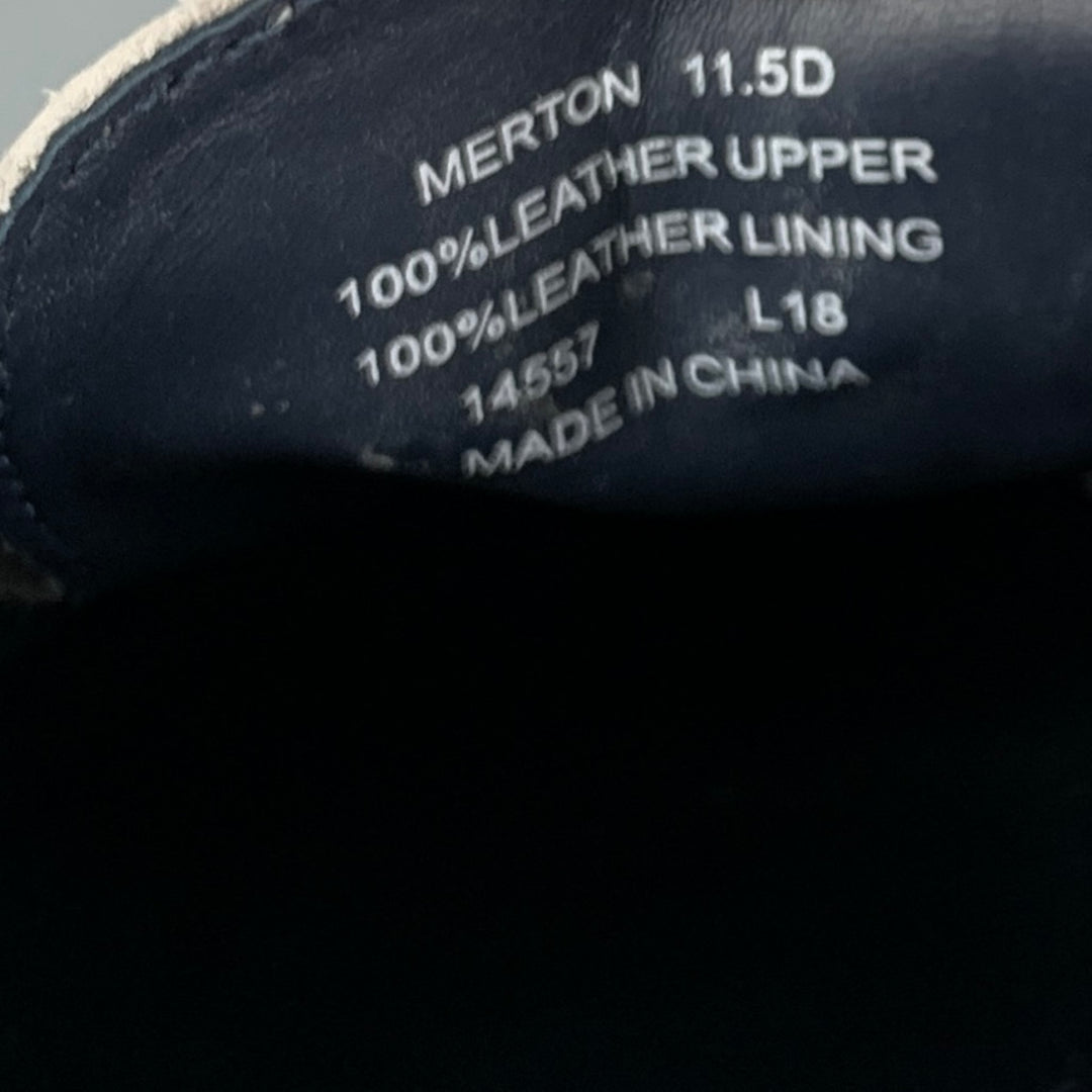 POLO de RALPH LAUREN Talla 11.5 Mocasines náuticos blancos plateados