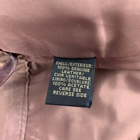 POLO by RALPH LAUREN Size 6 Purple Suede Jean Cut Pants