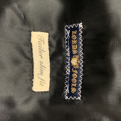 LORDS & FOOLS Size 42 Gold Black Jacquard Polyester Blend Sport Coat