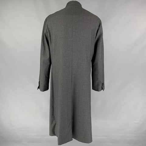 GIORGIO ARMANI Size 48 Grey Wool Long Coat