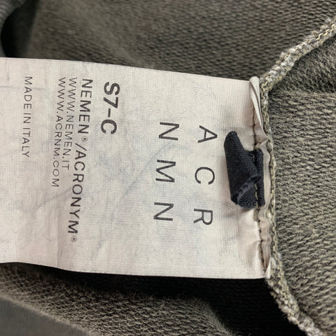 ACRONYM SS 15  Size XL Olive Wash Cotton Hooded S7-C Sweatshirt