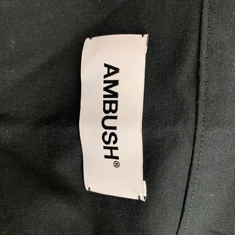 AMBUSH Taille L Veste kimono en coton graphique noir or