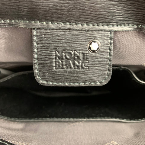 MONT BLANC Black Leather Rectangle Shoulder Bag