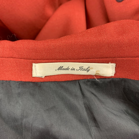 PAUL SMITH Size 38 Brick Wool Notch Lapel Sport Coat
