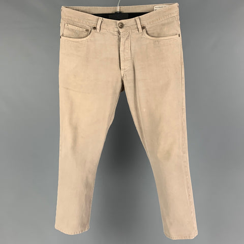 BRUNELLO CUCINELLI Size 32 Tan Cotton Button Fly Jeans
