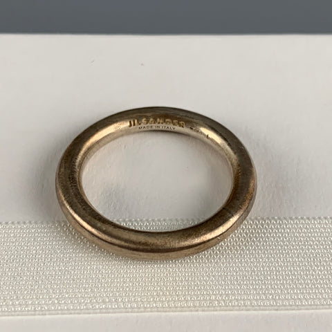 JIL SANDER Ring Size 12 Solid Sterling Silver Ring