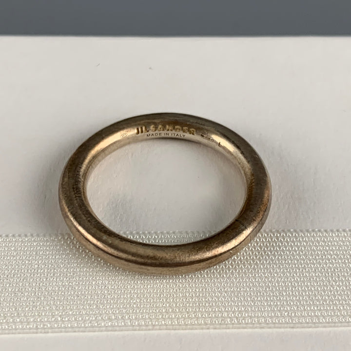 JIL SANDER Ring Size 12 Solid Sterling Silver Ring