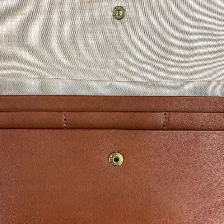 SWAINE ADENEY BRIGG Cognac Leather Rectangle Wallet