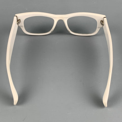 LINDA FARROW Luxe Light Gray Acetate Frames
