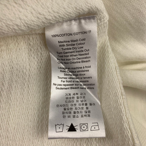 BAND OF OUTSIDERS Size L Cream Cotton Crew-Neck Sweatshirt