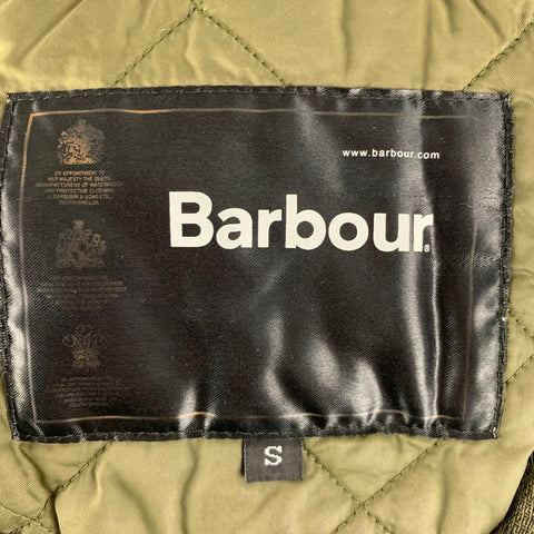 BARBOUR Poitrine Taille S Taille S Veste à boutons-pression en polyamide matelassé marron olive