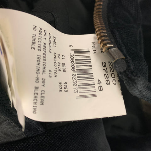 EMPORIO ARMANI Size S Black Cotton Zip Up Jacket
