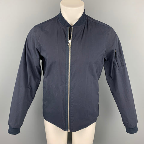 NORSE PROJECTS Size M Navy Nylon Zip Up Jacket