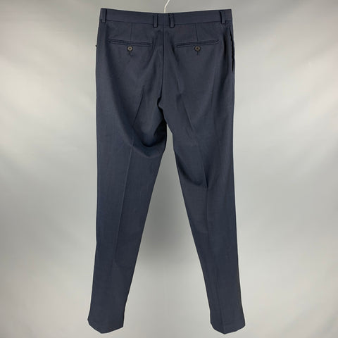 SANDRO Size 32 Navy Wool Zip Fly Dress Pants