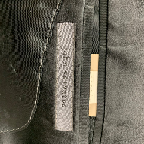 JOHN VARVATOS Size 36 Black Wool Notch Lapel Sport Coat