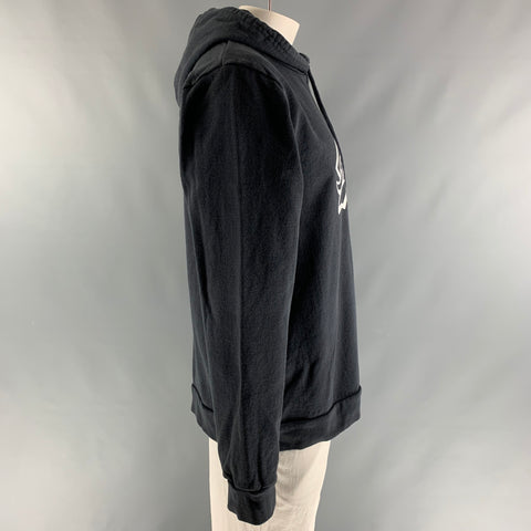 APC Size XXL Charcoal Logo Cotton &  Polyester Hoodie Sweatshirt