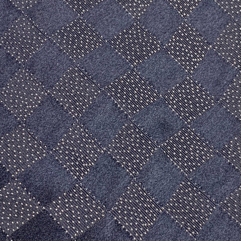 DONNA KARAN Navy White Dots Silk Tie