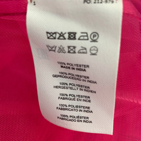 DRIES VAN NOTEN Size M Pink Polyester See Through Belted Coat