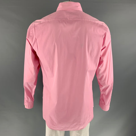 TOM FORD Size XL Pink Cotton Long Sleeve Shirt