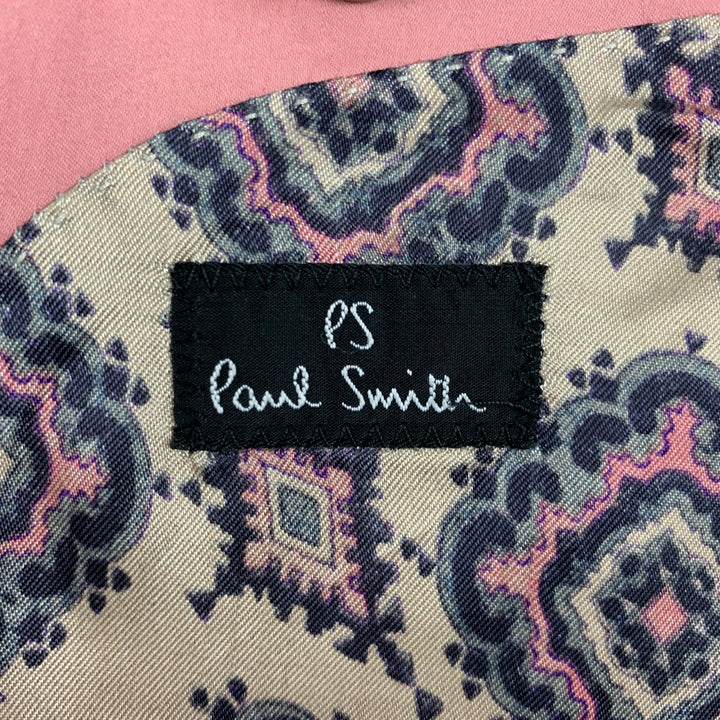 PS by PAUL SMITH Size 38 Rose Cotton Notch Lapel Sport Coat