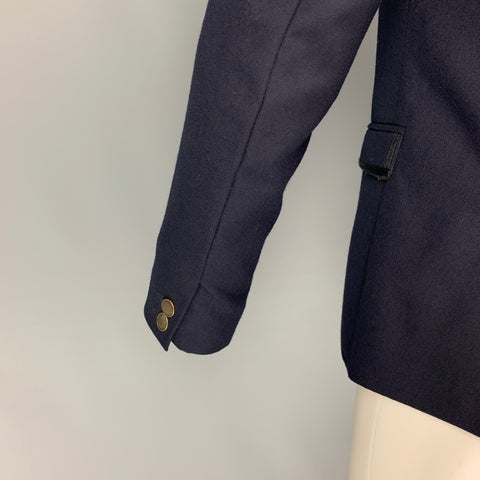 THE KOOPLES Size 38 Navy Wool Notch Lapel Sport Coat