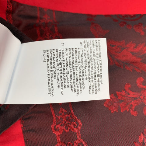 VERSACE COLLECTION Size 44 Red Cotton Notch Lapel Sport Coat