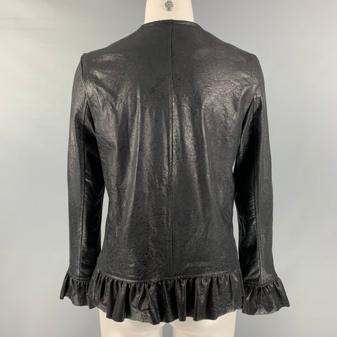 JEFF GALLAMO Talla M Chaqueta Poliéster y Elastano Negra