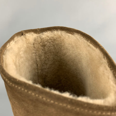 Botas hasta la rodilla sin cierres de piel de oveja color topo talla 7,5 de NDC