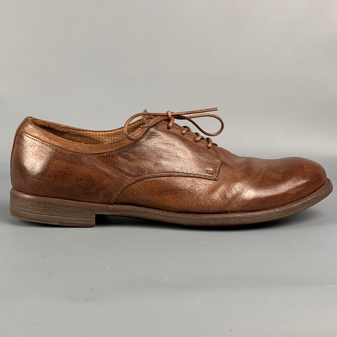 OFFICINE CREATIVE for BARNEY'S NEW YORK Size 10.5 Brown Leather Lace Up Shoes