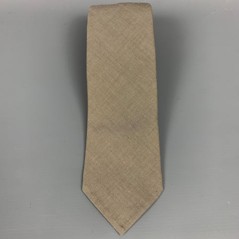 UNITED ARROWS Taupe Wool Tie
